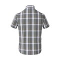 Chemise Transit Check SS gris-marron