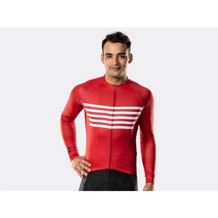 Maillot Bontrager Circuit manches longues rouge
