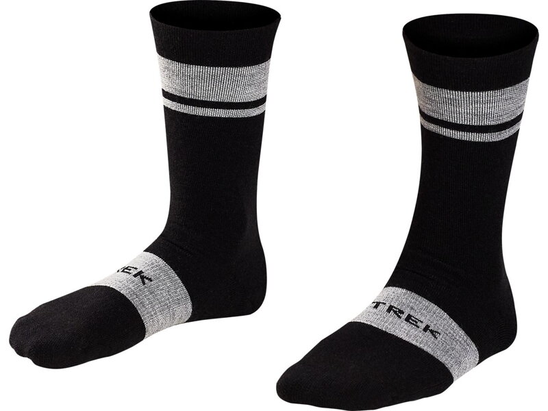 Chaussettes Bontrager Trek Race Crew Cushioned Merino Wool noir