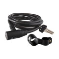 Serrure LONGUS CLASSIC 10/1800mm spirale + support noir