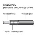 LONGUS Bowden frein 2P OEM Téflon noir paquet /50m