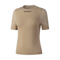 SHIMANO T-shirt femme VERTEX SS BASE LAYER marron pâle
