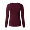 SHIMANO T-shirt femme VERTEX LONG BASE LAYER bordeaux