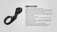 Support MAGICSHINE MAGICSHINE pour Garmin/EVO/ALLTY sur guidon décalé en plastique
