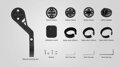 Support MAGICSHINE MAGICSHINE pour Garmin/EVO/ALLTY sur guidon décalé en plastique