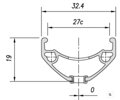 MACH1 Jante CROSS-R 27 29 28D noir