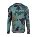 PEARL IZUMI T-shirt MIDLAND GRAPHIC LS PULLOVER HOODIE vert F22
