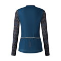 Maillot femme KAEDE PRINTED LONG bleu