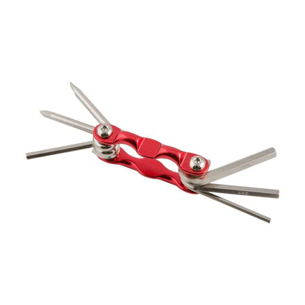 LONGUS Jeu d'outils WAVE 6 rouge