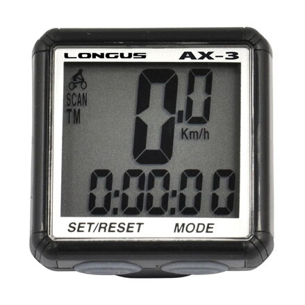 LONGUS Compteur de vélo AX-3 13f noir