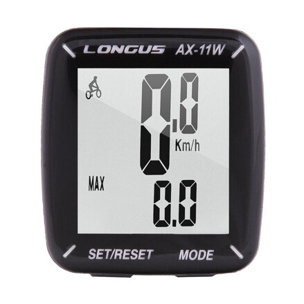 LONGUS Compteur de vélo AX-11W 11f noir