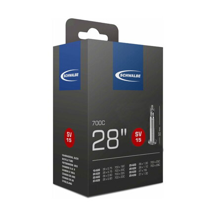 Chambre à air SCHWALBE SV15 700x18/28C FV 50mm (18/28-622) 105g