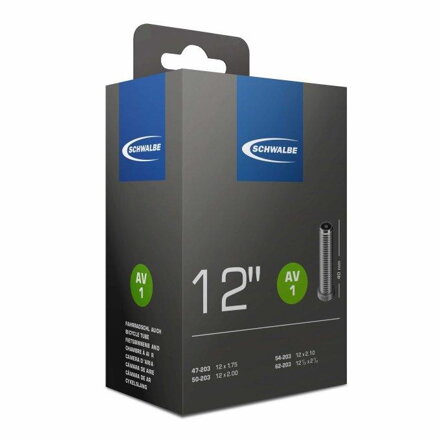 SCHWALBE Chambre à air AV1 12x1,75/2,10 AV 40mm (47/62-203) 80g