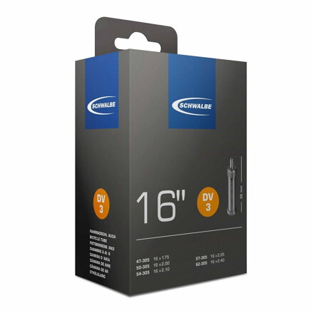 Chambre à air SCHWALBE DV3 16 47/62-305 EK 32mm 115g