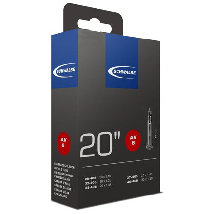SCHWALBE Chambre à air SV6 20x1,1/1,50 FV 40mm (28/40-406) 95g