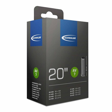 SCHWALBE Chambre à air AV7 20x1,50/2,00 AV 40mm (40/62-406) 145g
