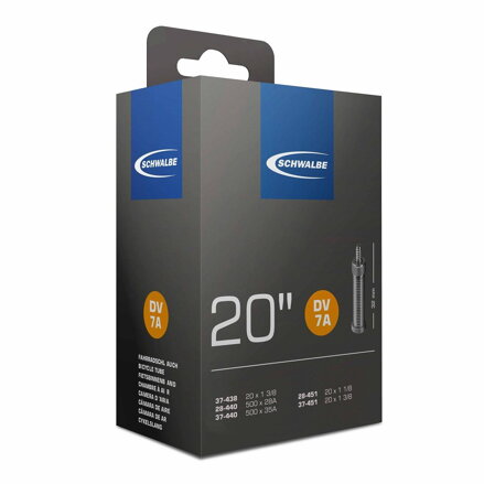 SCHWALBE Chambre à air DV7A 20x1 1/8 / 1 3/8 40mm (37-438/451) 105g