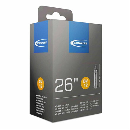 SCHWALBE Chambre à air DV12 26 32/47-559/597 EK 40mm 140g