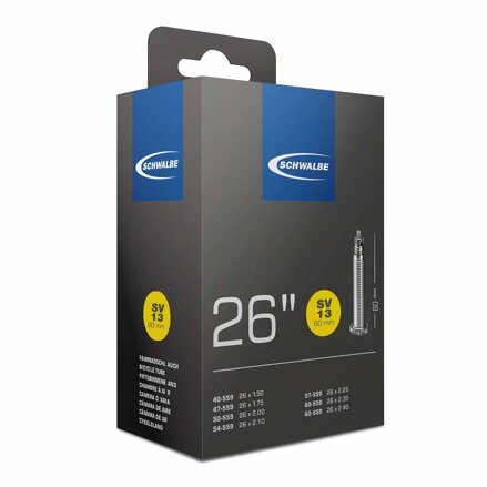 SCHWALBE Chambre à air SV13 26x1,50/2,50 60mm (40/62 559) 190g
