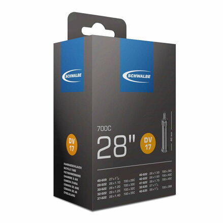 SCHWALBE Chambre à air DV17 700x28/45C DV 40mm (40/47-622) 150g