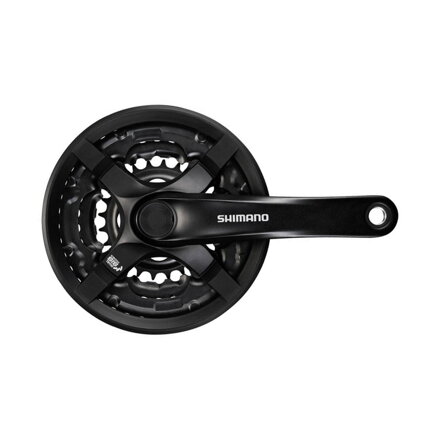 Centre SHIMANO FC-TY501 170mm 42/34/24z. 6/7/8-k. noir avec couvercle carré