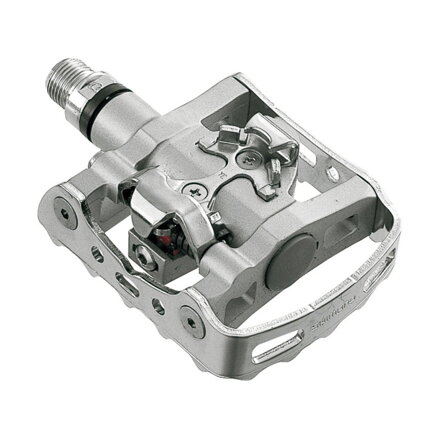 Pédales SHIMANO Trekking PD-M324 SPD argent. simple face + bouchons SM-SH56