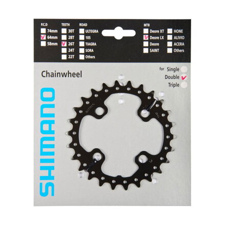 Boîte de vitesses SHIMANO 26z. FC-M675 SLX 64mm