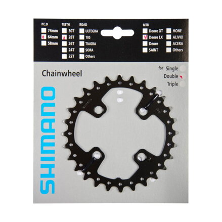 Boîte de vitesses SHIMANO 28z. FC-M675 SLX 64mm