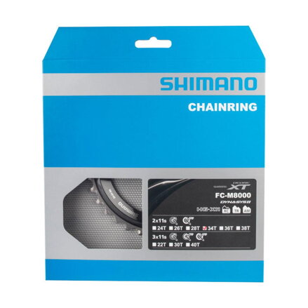 Boîte de vitesses SHIMANO 34z. FC-M8000XT 34/24z. noir 96mm