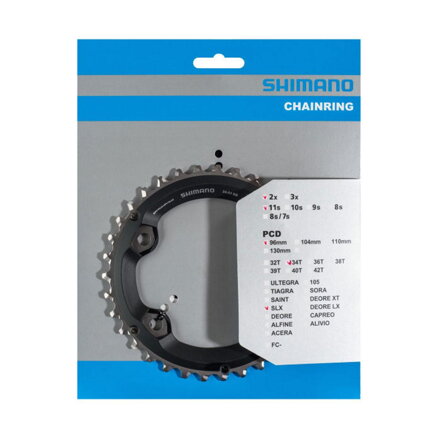 SHIMANO Engrenage 34z. FC-M7000 SLX 34/24z. noir 96mm
