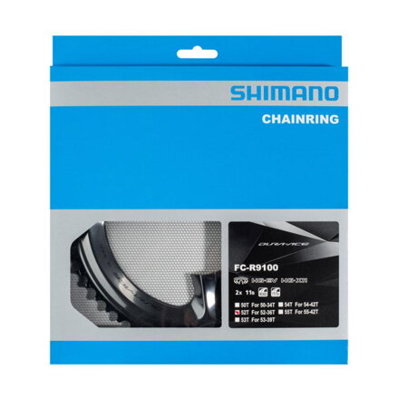 Boîte de vitesses SHIMANO 52z. FC-R9100 Dura Ace noir 110mm