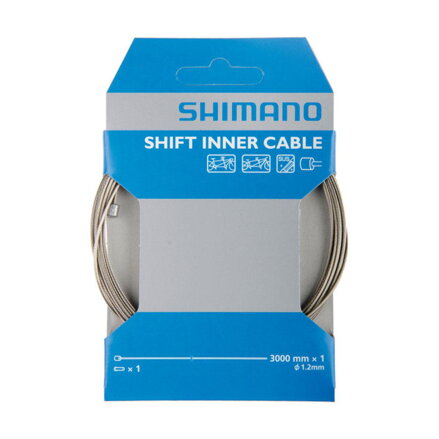 Câble de changement de vitesse SHIMANO 1,2x3000mm tandem en acier inoxydable