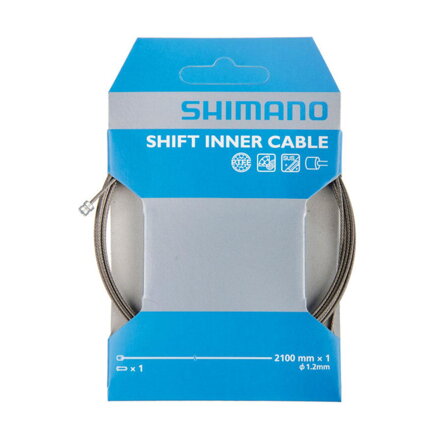 Câble de changement de vitesse SHIMANO 1,2x2100mm acier inoxydable+revêtement Optislick