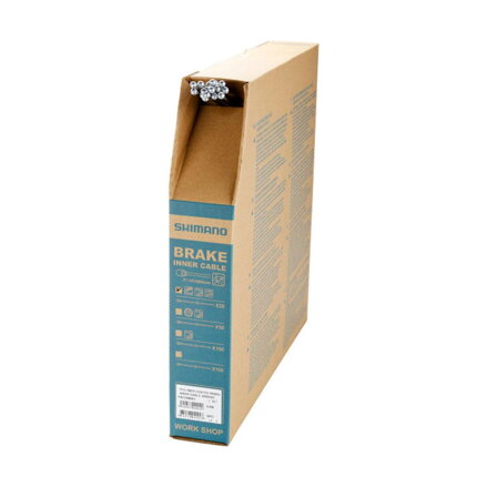 Câble de frein route SHIMANO 1,6x2000mm acier inoxydable+revêtement polymère Dura Ace