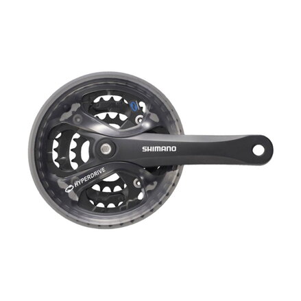 SHIMANO Acera FC-M361 175mm 48/38/28z. 7/8-k. noir avec couvercle carré