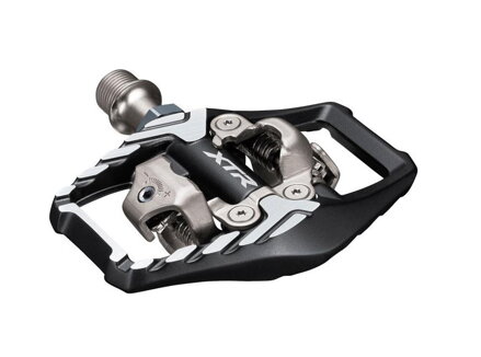 Pédales SHIMANO VTT PD-M9120 SPD noires avec cage + cadre. SM-SH51