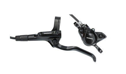 SHIMANO Frein hydr. Tuyau avant noir Post Mount 1000 mm + plaque E-MT200. B05S
