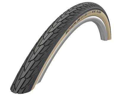 SCHWALBE Pneu ROAD CRUISER (47-622) 28x1.75 Active 50EPI K-Guard 800g Café reflex Vert