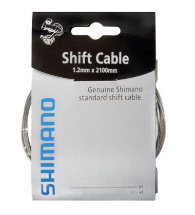 Câble SHIMANO Shift 1,2x2100mm + embout (pack de 10, prix par 10)