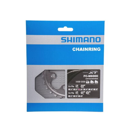 Boîte de vitesses SHIMANO 28z. FC-M8000XT 38/28z. noir 64mm