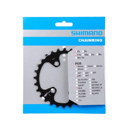 SHIMANO Engrenage 28z. FC-M7000 SLX 38/28z. noir 64mm