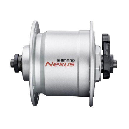 Moyeu SHIMANO avec dynamo DH-C3000 6V/3W 36d. argent. sur r.u.+protection contre les surtensions SMDH10