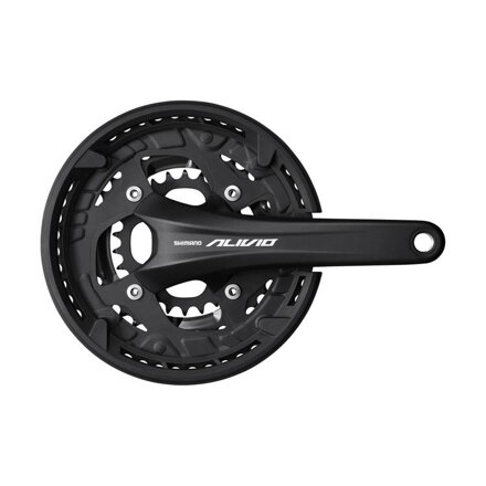 SHIMANO Milieu Alivio FC-T4060 175mm 44/32/22z. 9-k. noir avec couvercle en deux parties sans roulement