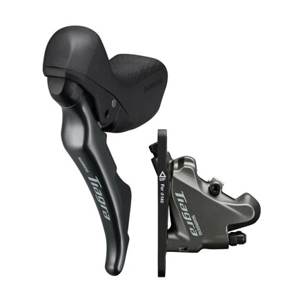 SHIMANO Ensemble Tiagra double commande ST-R4720/BR-R7020 gauche 2-prev. mécanique. vitesse/frein hydraulique