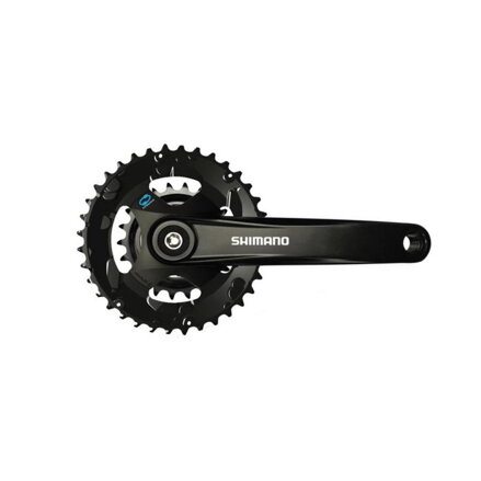 SHIMANO Milieu Altus FC-M315 175mm 36/22z. 7/8-k. noir sans couvercle carré