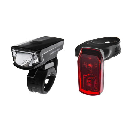 LONGUS Jeu de lumières SINGLE 1+1LED 2f/2f USB/bat noir