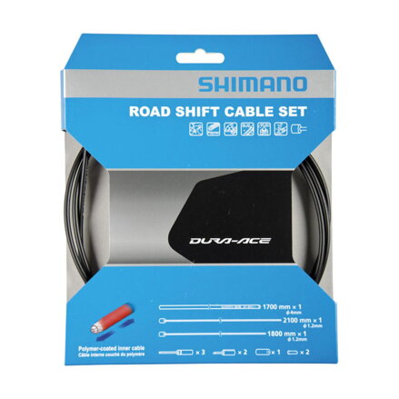 SHIMANO Câble de changement de vitesse route Polymère complet noir