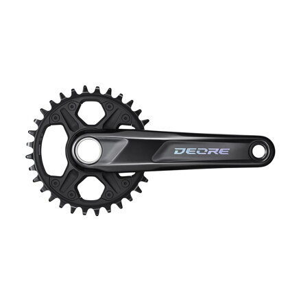SHIMANO Centre Deore FC-M6100 175mm 32z. 12-k. noir en deux parties sans roulements