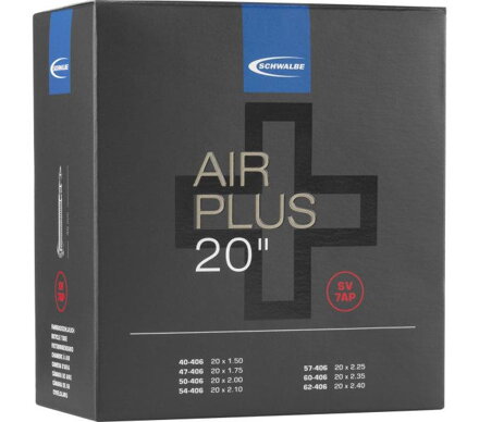 Chambre à air SCHWALBE SV7AP (40/62-406) 40mm 220g air plus
