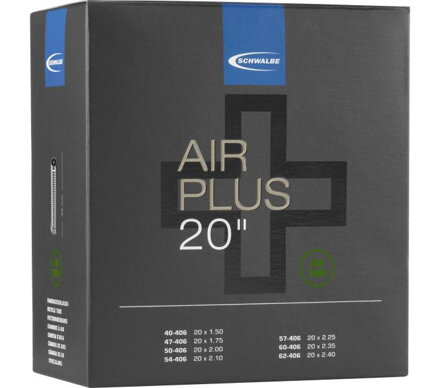 SCHWALBE Chambre à air AIR PLUS AV7AP (40/62-406) 40mm 220g